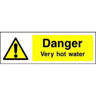 Picture of "Danger Very Hot Water" Sign 