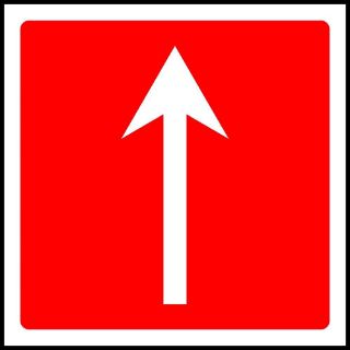 Picture of "Fire Sign- Up Arrow" Sign