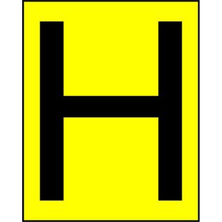 Picture of "Fire Hydrant H Symbol" Sign